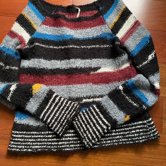 Free People Sweaters - Free people multi  color fuzzy sweater